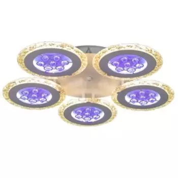 Люстра с ПДУ 2213/5 LED 125Вт диммер RGB белый 45х45х10 см