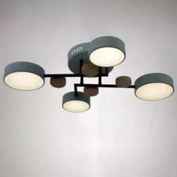 Люстра с ПДУ 2297/4BL LED 96Вт 3000-6000К синий 63х46х14 см BayerLux