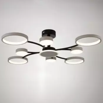 Люстра с ПДУ 2299/9WT LED 176Вт 3000-6000К белый 88х88х18 см