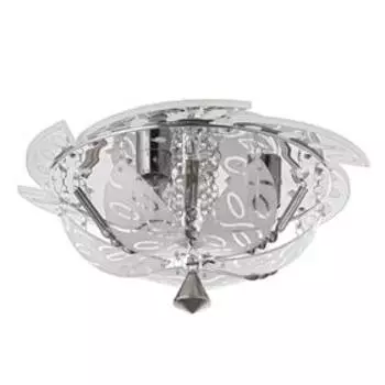 Люстра с ПДУ 23101/3 3х40Вт Е27, подсветка LED, хром, 40х40х19см