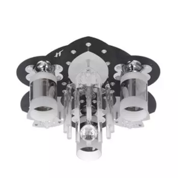 Люстра с ПДУ 51007/3 3хЕ27 40Втхром/черный+ белый 40х40х17см