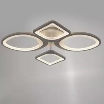 Люстра с ПДУ 671103/4 LED 108Вт диммер 3 режима 3000-6000К белый 65х53х11 см