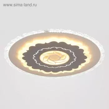 Люстра с ПДУ 671152/1 LED 144Вт диммер 3 режима 3000-6000К белый 50х50х6 см