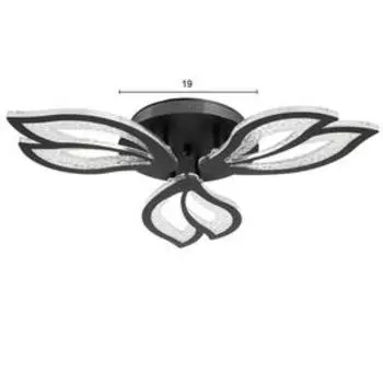 Люстра с ПДУ 71107/3BK LED 78Вт 3000-6000К диммер черный 60х60х10 см BayerLux