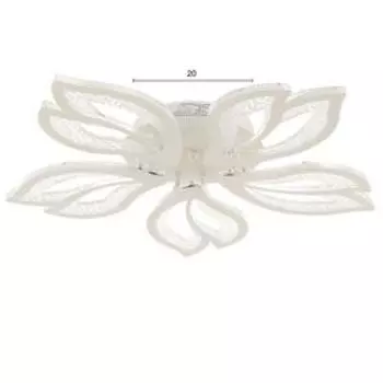 Люстра с ПДУ 71107/5WT LED 130Вт 3000-6000К диммер белый 64х64х10 см BayerLux