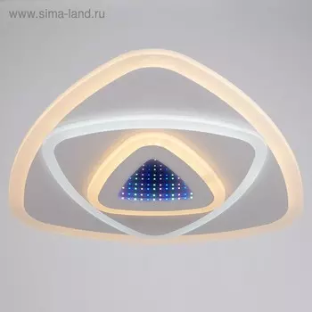 Люстра с ПДУ 81505/50 1х108W LED 3000-6000К+1х9W 3000К белый 50х50х7 см