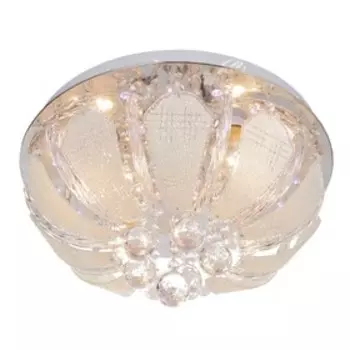 Люстра с ПДУ "Азалия" 4х40Вт E27+RGB хром 40х40х24 см BayerLux