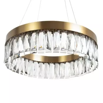 Люстра с ПДУ "Богатесса" LED 114Вт 3000-6000К золото 49х49х14 см BayerLux