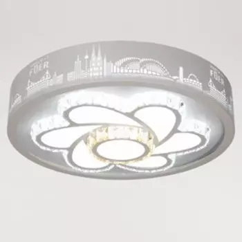 Люстра с ПДУ "Флора" LED 160Вт 3000-6000К белый 50х50х9 см BayerLux