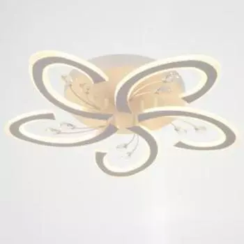 Люстра с ПДУ "Флоренция" LED 80Вт 3 режима 3000-6000К белый 60х60х9 см BayerLux