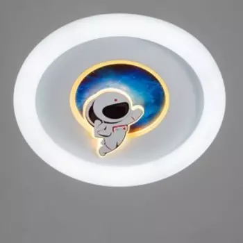 Люстра с ПДУ "Космонавт" 1хLED 200Вт 3000-6000К белый 50х50х9 см