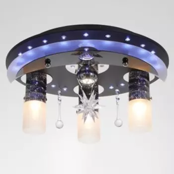 Люстра с ПДУ "Космос" 4х40Вт Е27 45х45х22 см.