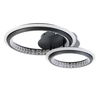 Люстра с ПДУ «Ленди» 2хLED 3000-6000К 144 Вт черный 584013 см BayerLux