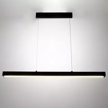 Люстра с ПДУ "Лунго" LED 80Вт 3000-6000К черный 7х110х5 см