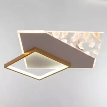 Люстра с ПДУ "Мальва" LED 120Вт 3000-6000К бело-золотой 57х48х7 см