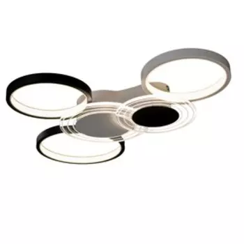 Люстра с ПДУ «Монро» 5хLED 100 Вт 3000-6000К черно-белый 6042 см BayerLux