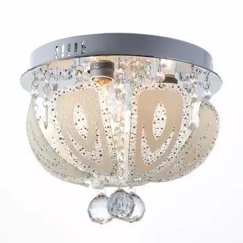 Люстра с ПДУ "Мускари" 3х40Вт E27+RGB хром 30х30х24 см BayerLux