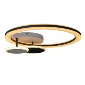 Люстра с ПДУ "Ринго" 3хLED 50Вт 3000-6000К черный 45х40х7 см BayerLux