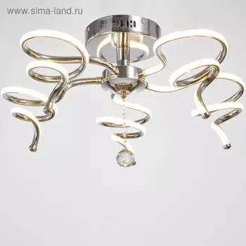 Люстра с ПДУ "Сания" 5xLED 100Вт 3000-6000К диммер, хром 57х57х24 см BayerLux
