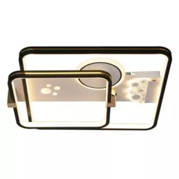 Люстра с ПДУ «Симпа» LED 130 Вт черно-белый 505010 см BayerLux