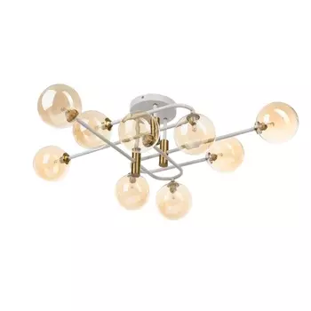 Люстра «Сайрус» 9хG9 бело-золотой 808041 см