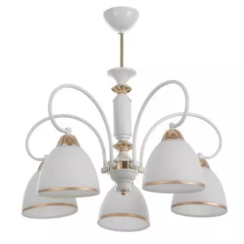 Светильник потолочный BayerLux «Сампи», люстра 5Е27, 40 Вт, белый, 595953 см