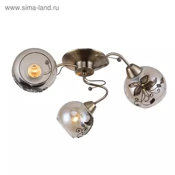 Люстра Sandera 3x60Вт Е27 55x55x18см