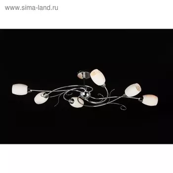 Люстра Savanna 6x40Вт Е14 хром 90x37x28см