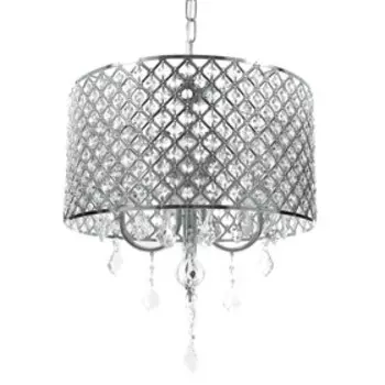 Люстра BayerLux «Савой» 4хЕ14 40 Вт хром 555550-110 см