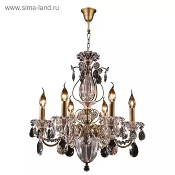 Люстра SCHON 6x60Вт E14, бронза 57x177 см