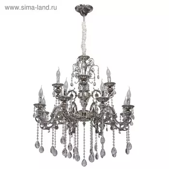 Люстра "Селена" 12x40Вт E14 серебро