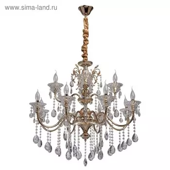 Люстра "Селена" 12x40Вт E14 золото