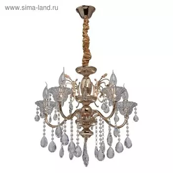 Люстра «Селена», 5x40Вт E14, золото