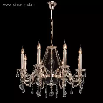 Люстра "Селена" 8x40Вт E14 черный, золото