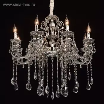 Люстра «Селена» 8x40Вт E14 серебро