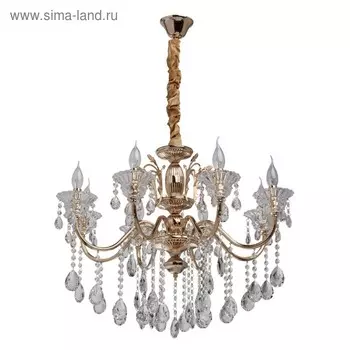 Люстра «Селена», 8x40Вт E14, золото