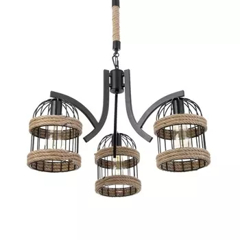 Люстра «Сенза» 3хЕ27 черный 443920 см