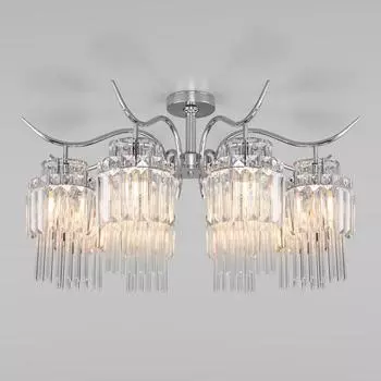 Люстра Sevilia, 8x60Вт E14, цвет хром