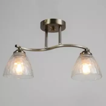 Люстра "Сфера" 2х60Вт Е27 античная бронза 45х14х24см