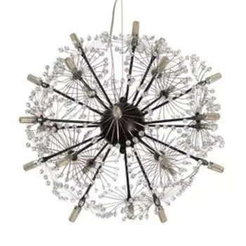 Люстра "Шар" 24хG4 черный 50х50х50-150см BayerLux