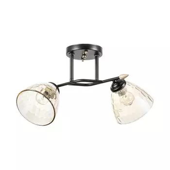 Люстра "Шарлин" 2хЕ27 40Вт черный 46х25х26 см BayerLux