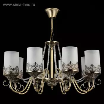 Люстра Sherborne 8x60Вт E14 бронза 68,2x68,2x38см