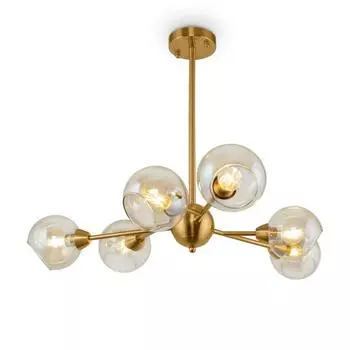 Люстра Sherry, 6x40Вт E14, цвет латунь