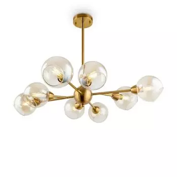 Люстра Sherry, 8x40Вт E14, цвет латунь