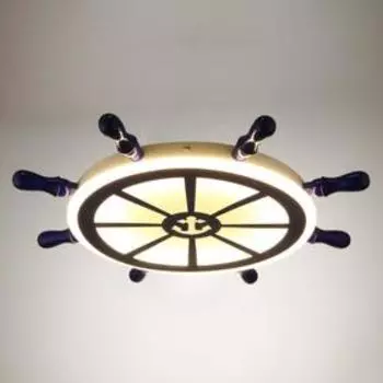 Люстра "Штурвал" 1хLED 45Вт синий 55х55х8 см