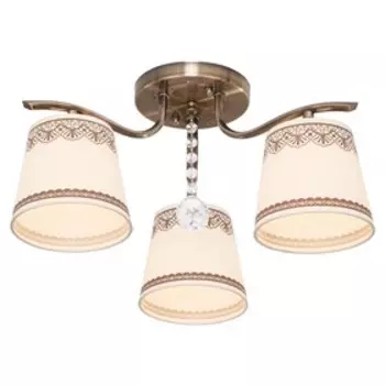 Люстра "Сицилия" 3x40Вт E27 бронза 46х46х23см.