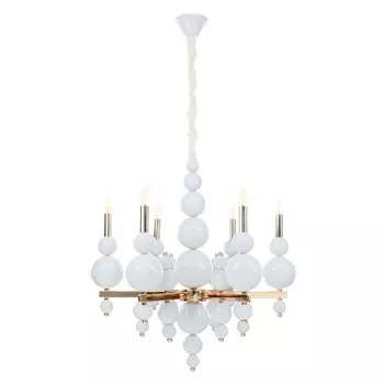 Люстра «Сиена» 6хЕ14 40 Вт бело-золотой 6060117 см