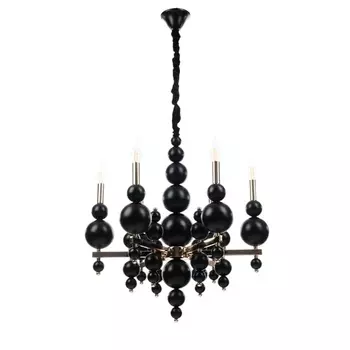 Люстра «Сиена» 6хЕ14 40 Вт черно-золотой 6060117 см