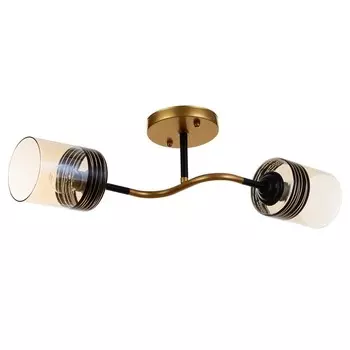 Люстра «Синна» 2хЕ27 40 Вт черно-золотой 482627 см BayerLux