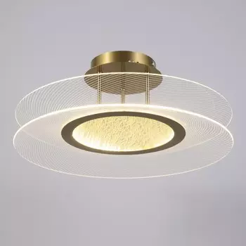 Люстра «Синтия» LED 48 Вт 3000-6000К золото 505020 см